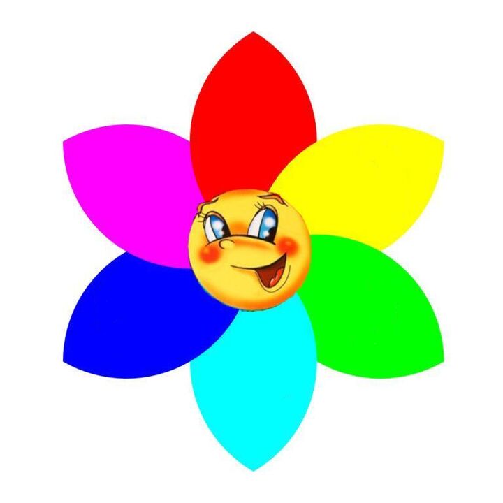 Fleur en papier de couleur à six pétales, dont chacun symbolise un monodiet