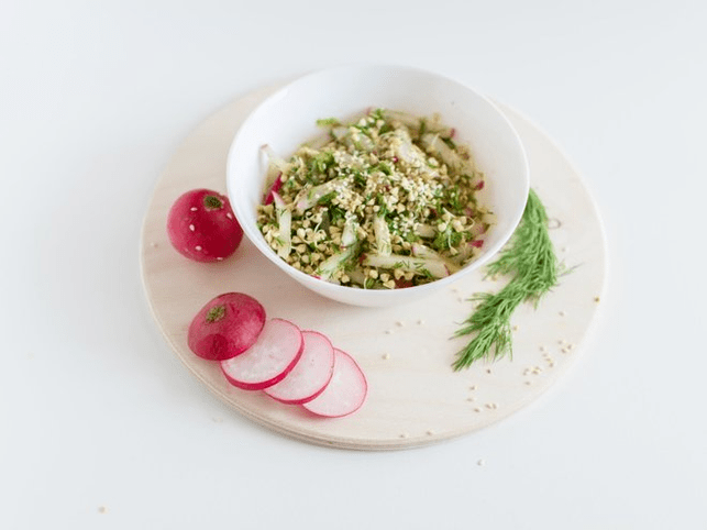 Blé de sarracene avec légumes